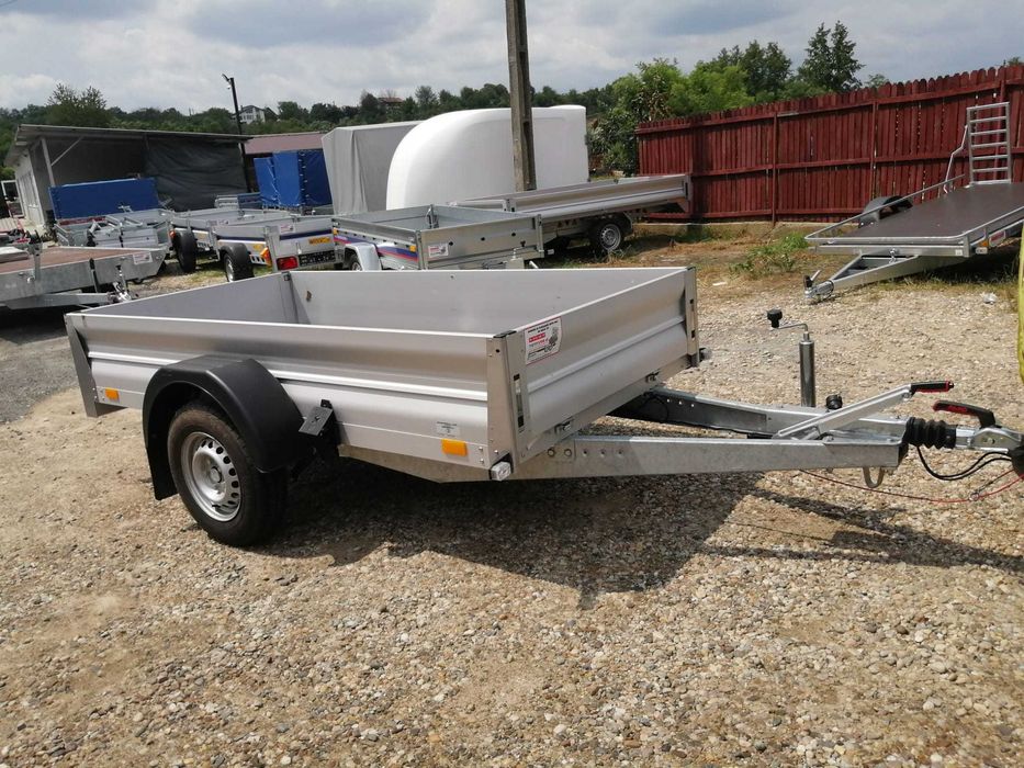 Remorca auto noua,1 ax si sistem de franare 750-1800 kg,categoria B