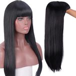 Peruca S16 (Daira-Shop.ro) USA 72 cm breton frunte bruneta lung dreapt