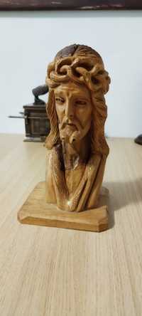 Statuie sculptata din lemn masiv Isus