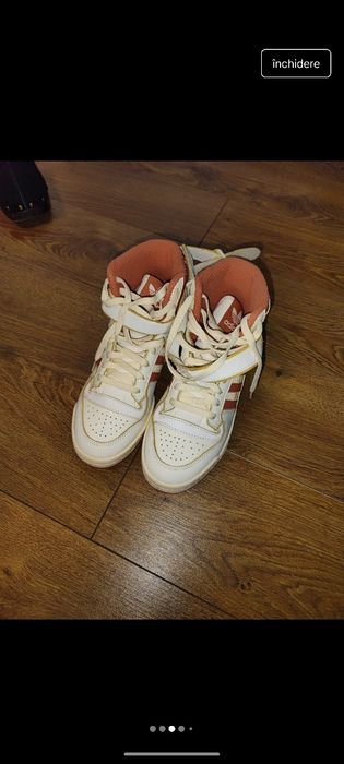 Adidas Forum 84 Hi W butter white/salmon pink