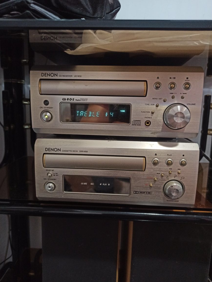 Vând receiver + boxe Denon