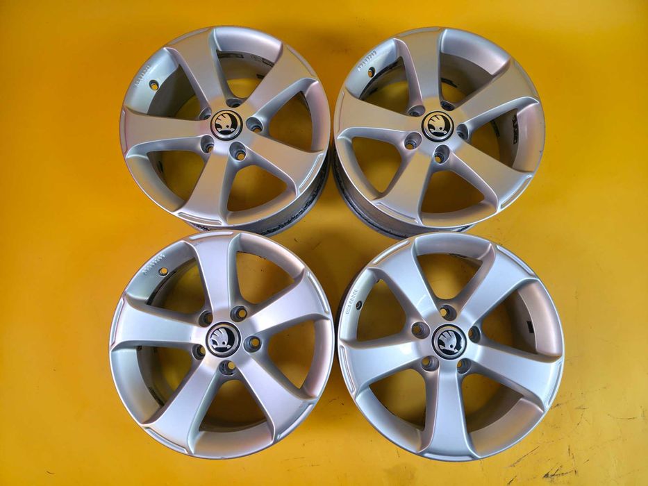 4 Jante Aliaj 5x112 16'' OEM Skoda Octavia Karoq Superb 6.5J ET 33