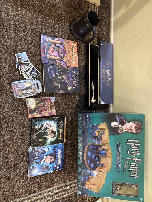Хари Потър/Harry Potter колекция-книги,макет+пръчка