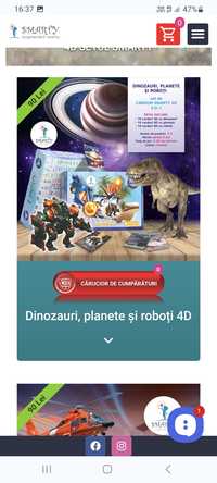 *NOU*Joc 3-in-1 Smarty(Dinozauri,planete,roboți) *ideal cadou Crăciun)