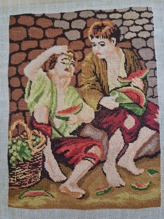 Goblen Copiii mancand fructe