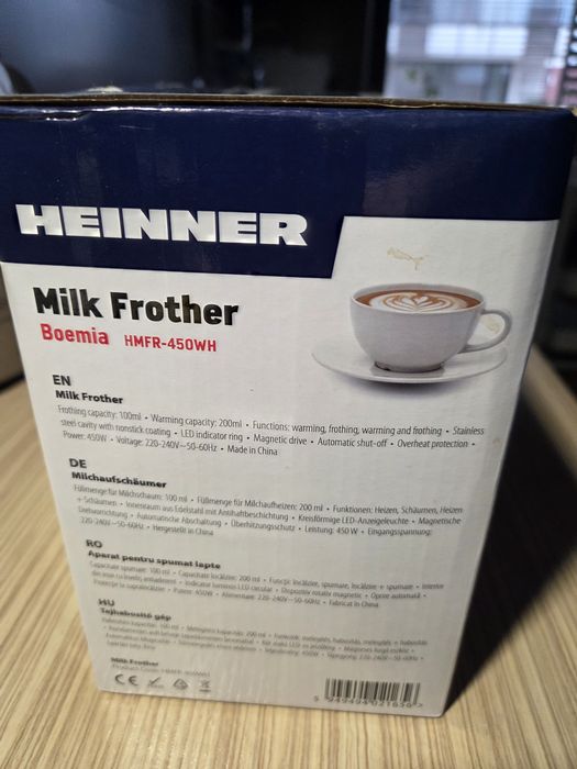 Heinner HMFR-450WH aparat de spumat lapte