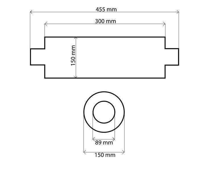 Универсално спортно гърне 89mm Turbo Works RS 409SS 300mm