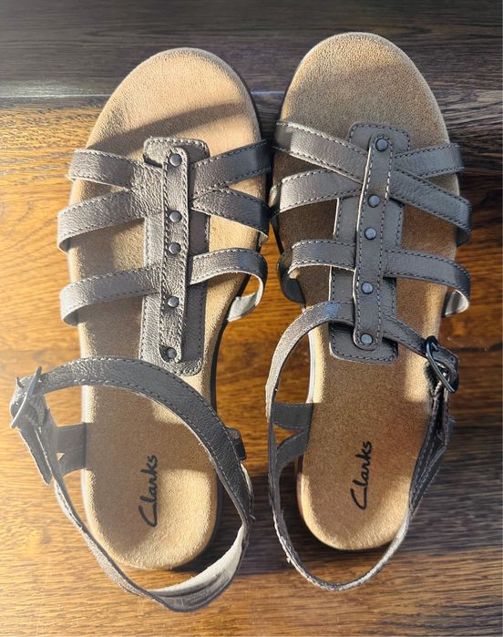 Sandale Clarks Piele Bronz