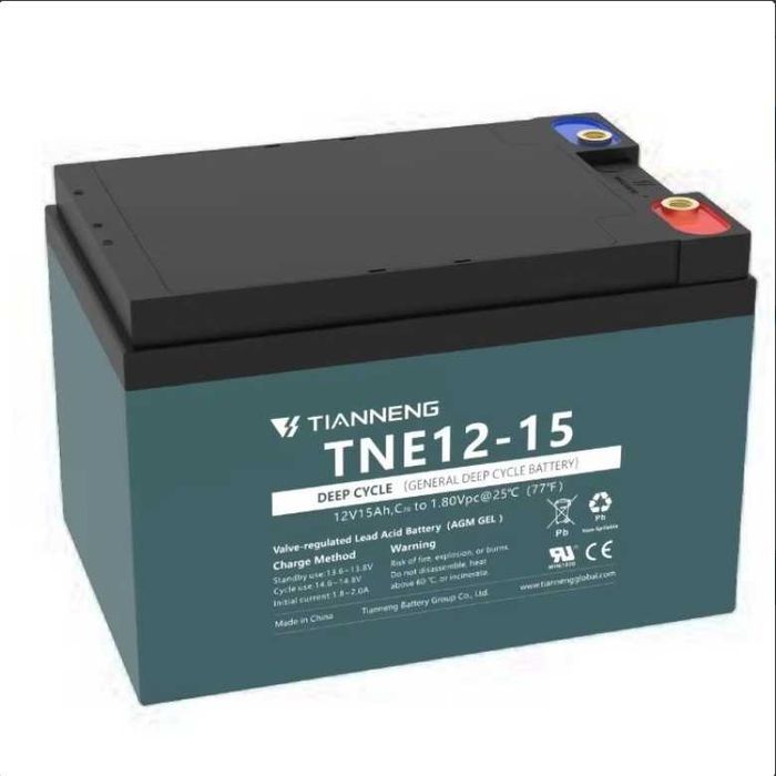 Батерия 12V 15Ah за електрическа триколка (тяговa)| Топ Скутерс