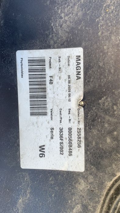 Предна броня БМВ ф40,BMW F40