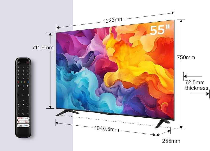 Телевизор TCL 55 4K HDR TV V6B смарт тв прошивка и доставка бесплатно