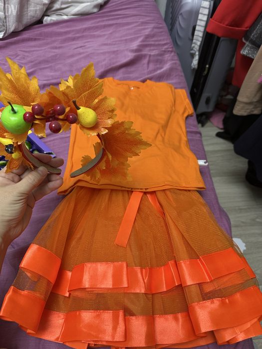 Комплект юбка футболка ободок