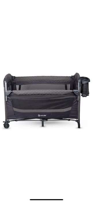 Patut pliabil Cocolle insieme greystone + saltea cocos 120x60x10 cm