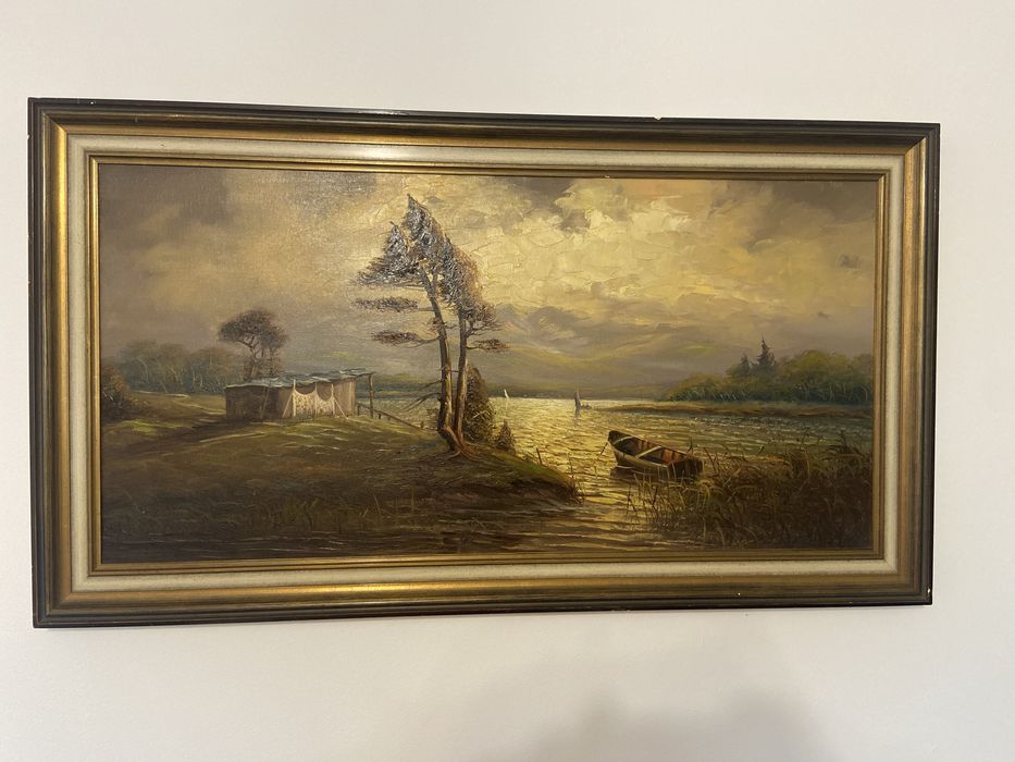 Tablou , ulei pe pânză , dimensiuni 65/115 cm