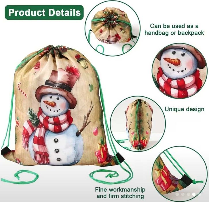 Коледни подаръчни торбички/чантички