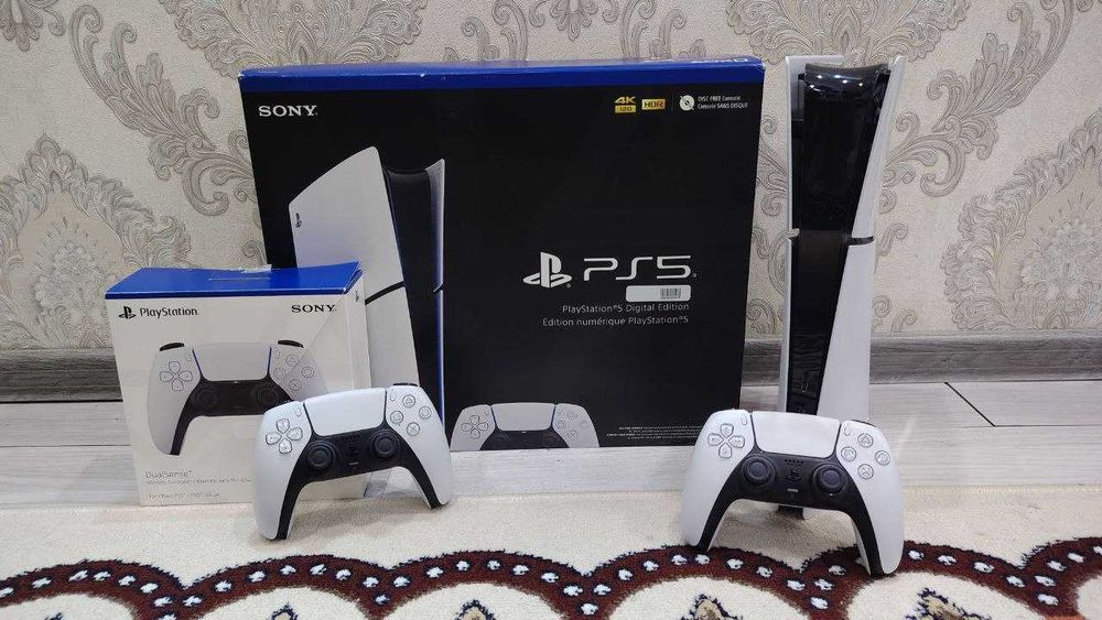 PlayStation 5 slim Yevropa region в Новий состояние 2джойстик игры