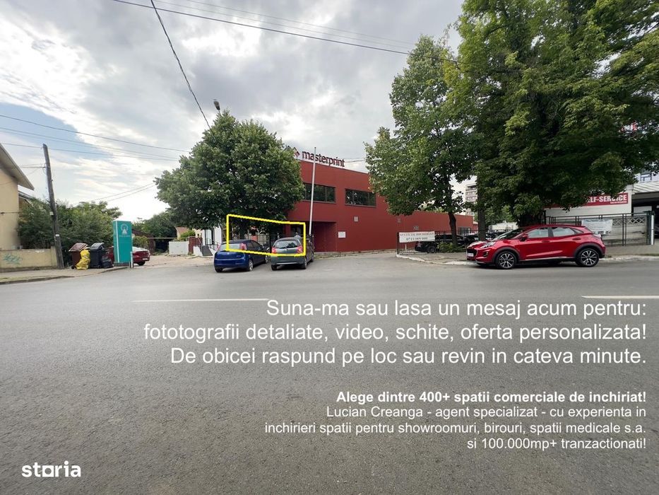 Spatiu 25mp, parter, terasa, zona ISU Lascar Catargi