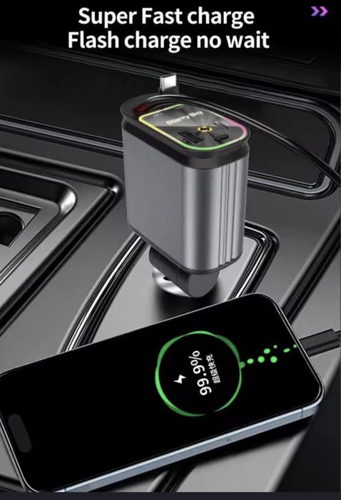 Incarcator Auto 120W 4 IN 1