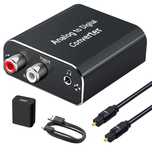 Convertor audio analog la digital,AMANKA adaptor RCA la optic,HDTV
