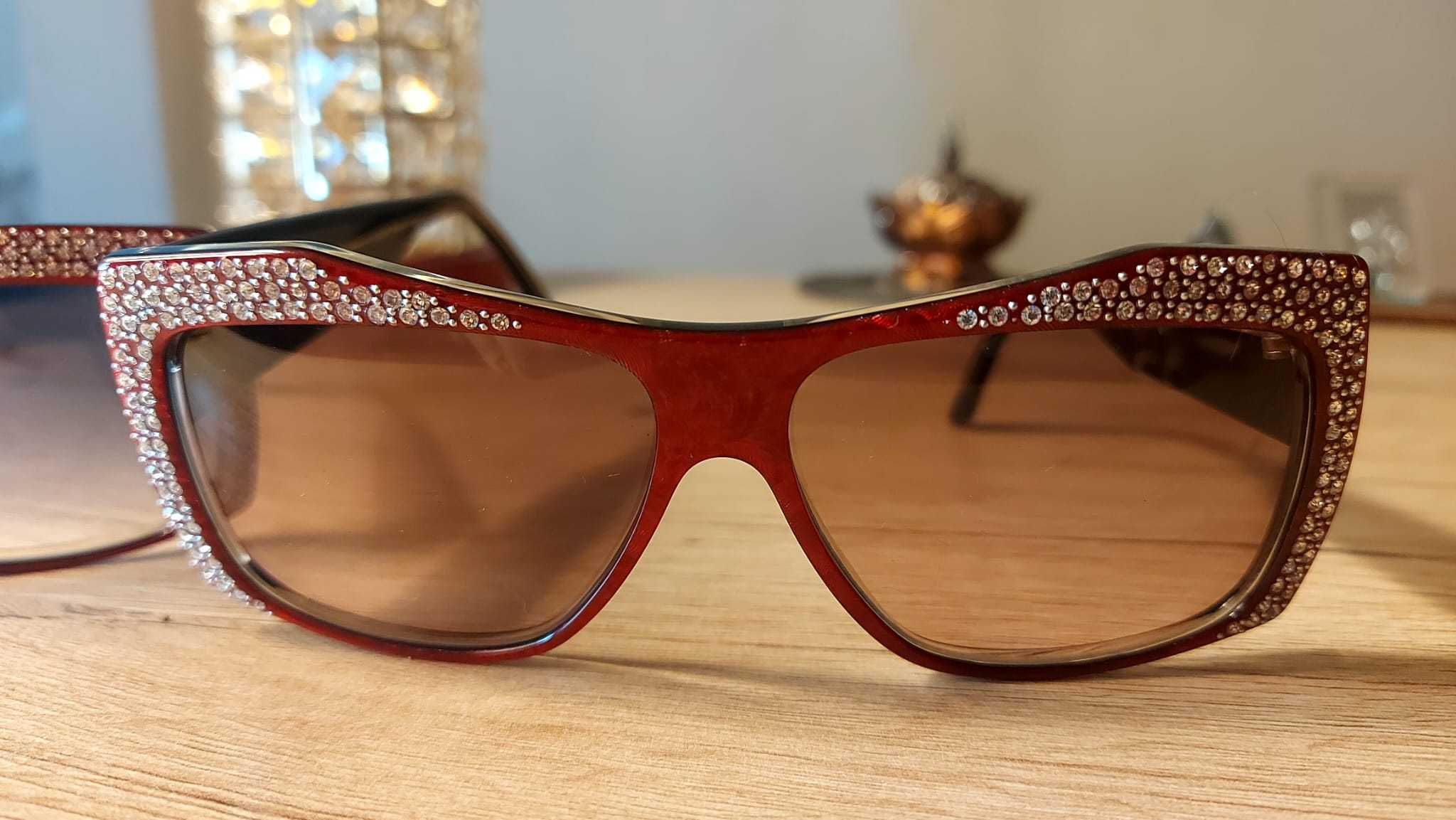 Ochelari de soare Vintage Zagato Collezione cu strasuri strălucitoare