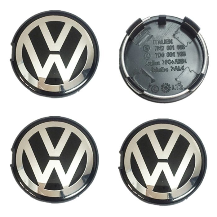 Set 4 capacele roti 55, 60 sau 63mm , pentru jante aliaj Volkswagen