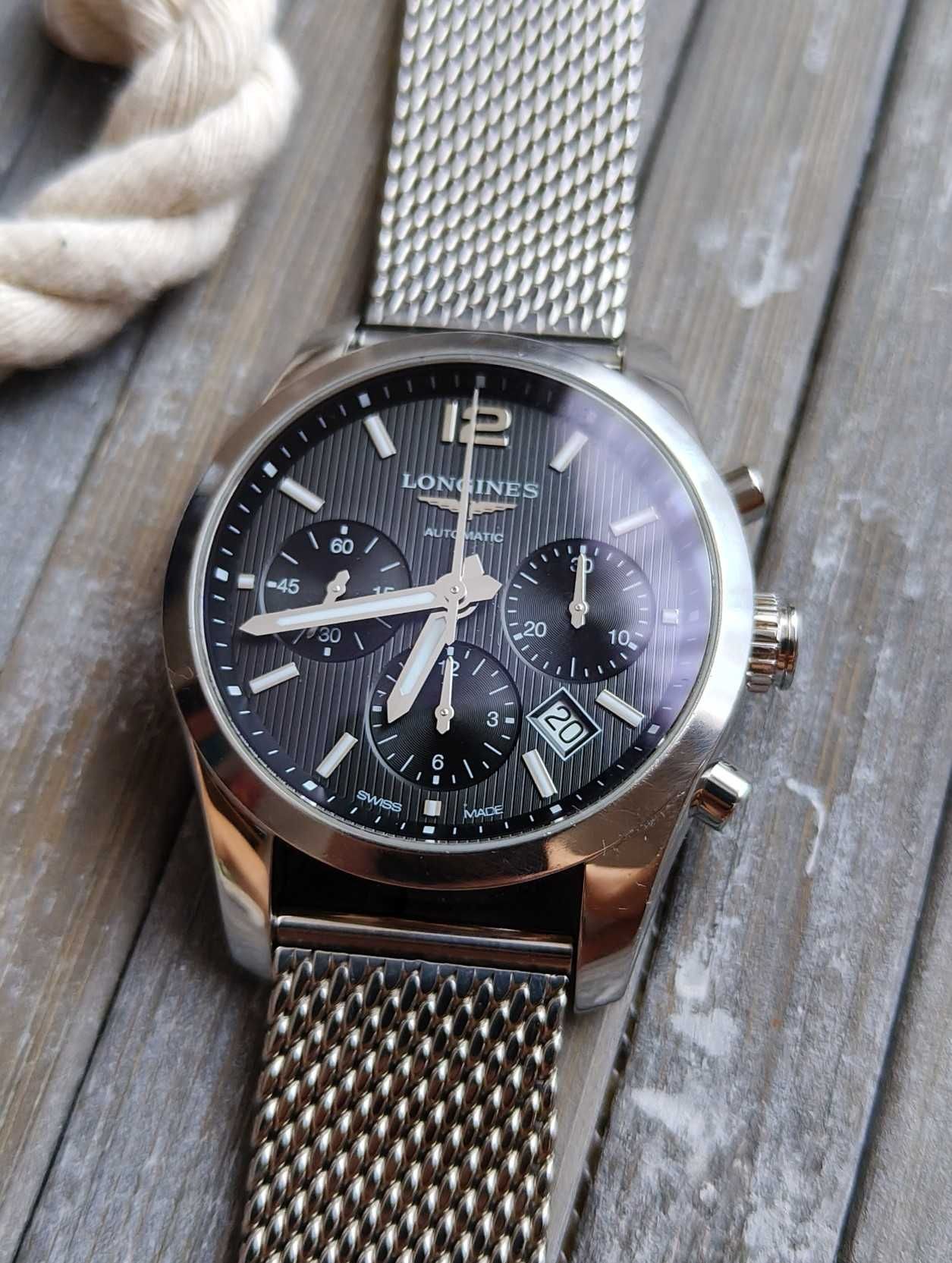 Longines Conquest Classic automatic chronograph L688/ Omega 3330,