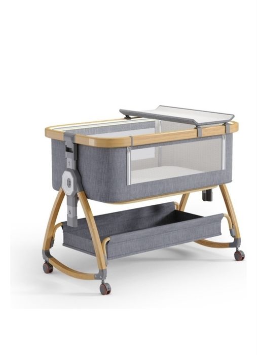 Манеж-кровать, полозья для качания от 0 до 3 лет