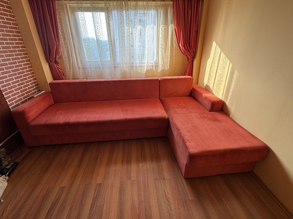 Canapea de colt extensibila Euromobila 4 locuri,