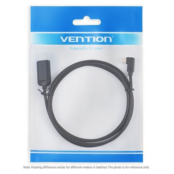 Vention Кабел Type-C to HDMI Cable Right Angle 1.5M Black - CGVBG