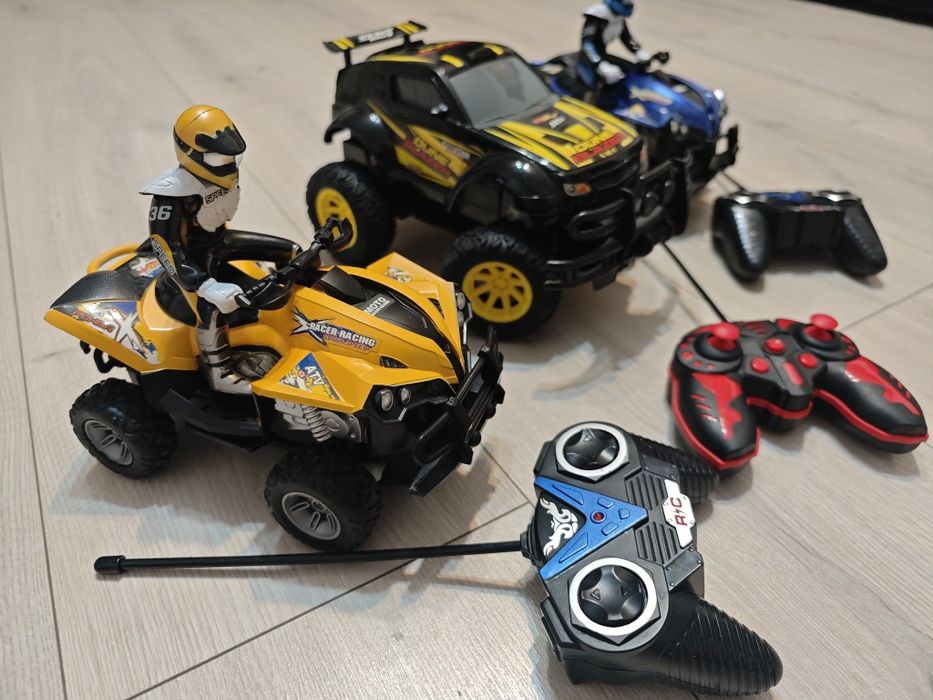 Lot masina electronica cu telecomanda si motociclete / ATV cu sofer