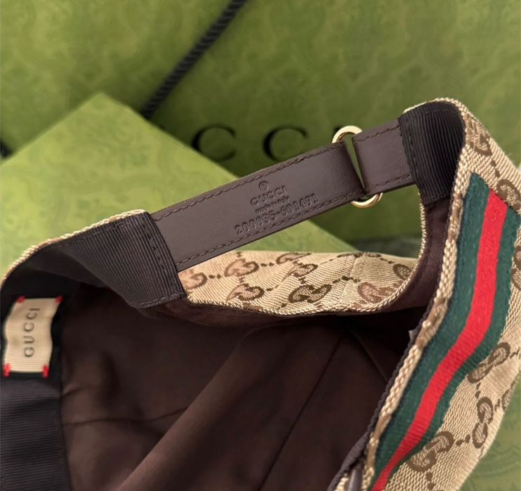 Sapca originala Gucci bej nouă cu factura