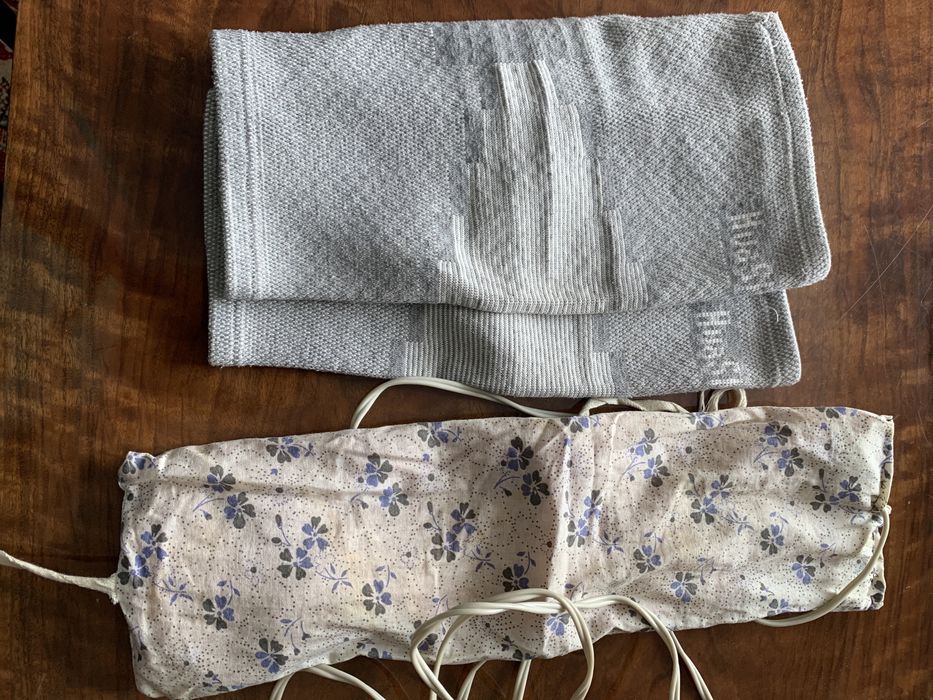 Электрогрелка и наколенники лечебные для сустава, каждая 2000 тенге