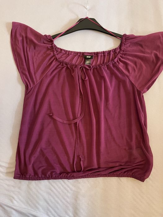 Bluza dama boal transparent mov M