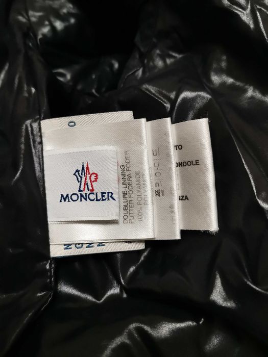 MONCLER "PEARL" Polyamide Black Quilted Down Jacket.