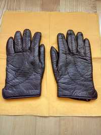 Mănuși vintage(1968) pt.dama- piele (fina )și blană naturala- Gantex-