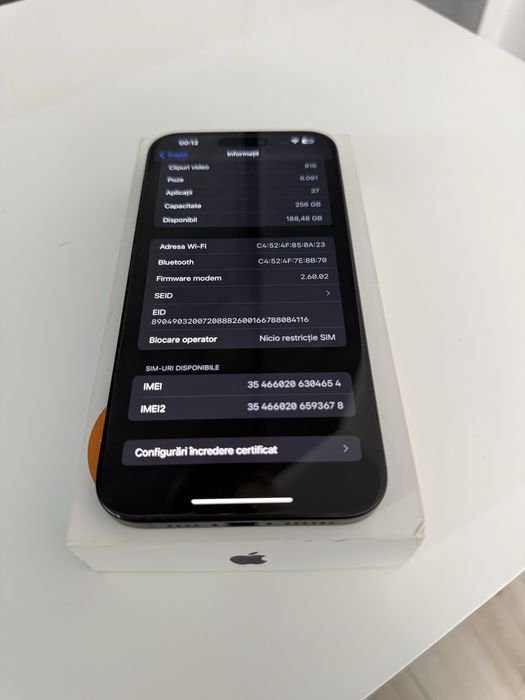 Iphone 15 plus black 256 GB