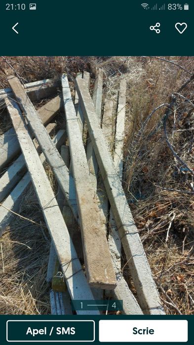 Șpalieri Șpalieri stilpisori de beton de vînzare