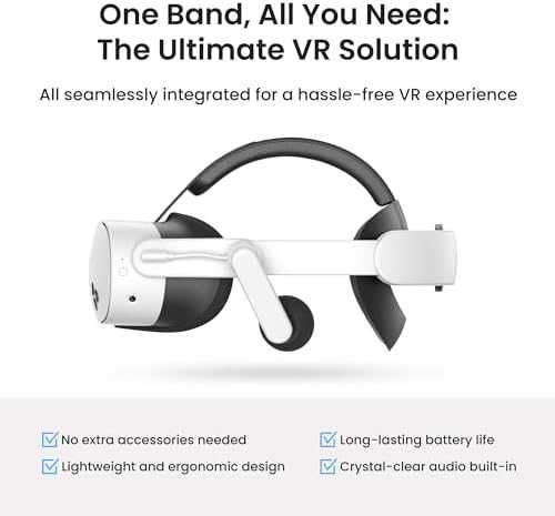 Нова KIWI Audio Каишка с Батерия за Meta Quest 3/3S VR Зареждане игри