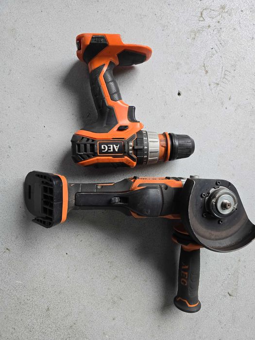 Set filetanta și polizor unghiular AEG 18v