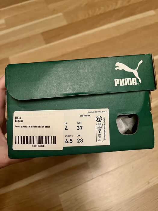 Puma Speedcat ballet in black and pink