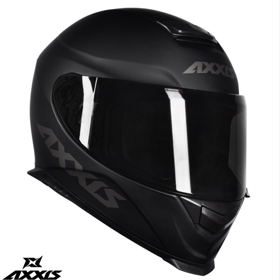 Casca moto Axxis Eagle negru (cu ochelari soare) mărimea S, M, L, XL