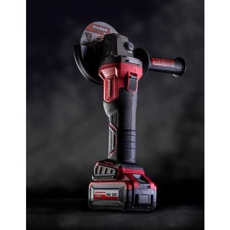 Акумулаторен ъглошлайф RAIDER RDI-AGB61, 20 V, 125 mm