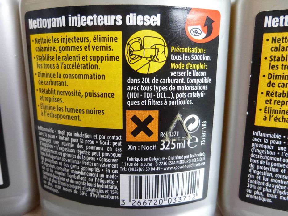Добавка за почистване на дюзите на дизелови двигатели