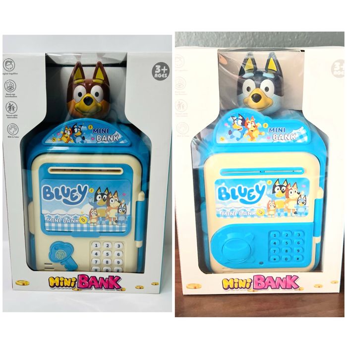 Детска касичка Блуи и Бинго сейф за банкноти и монети с 4-ри цифрен