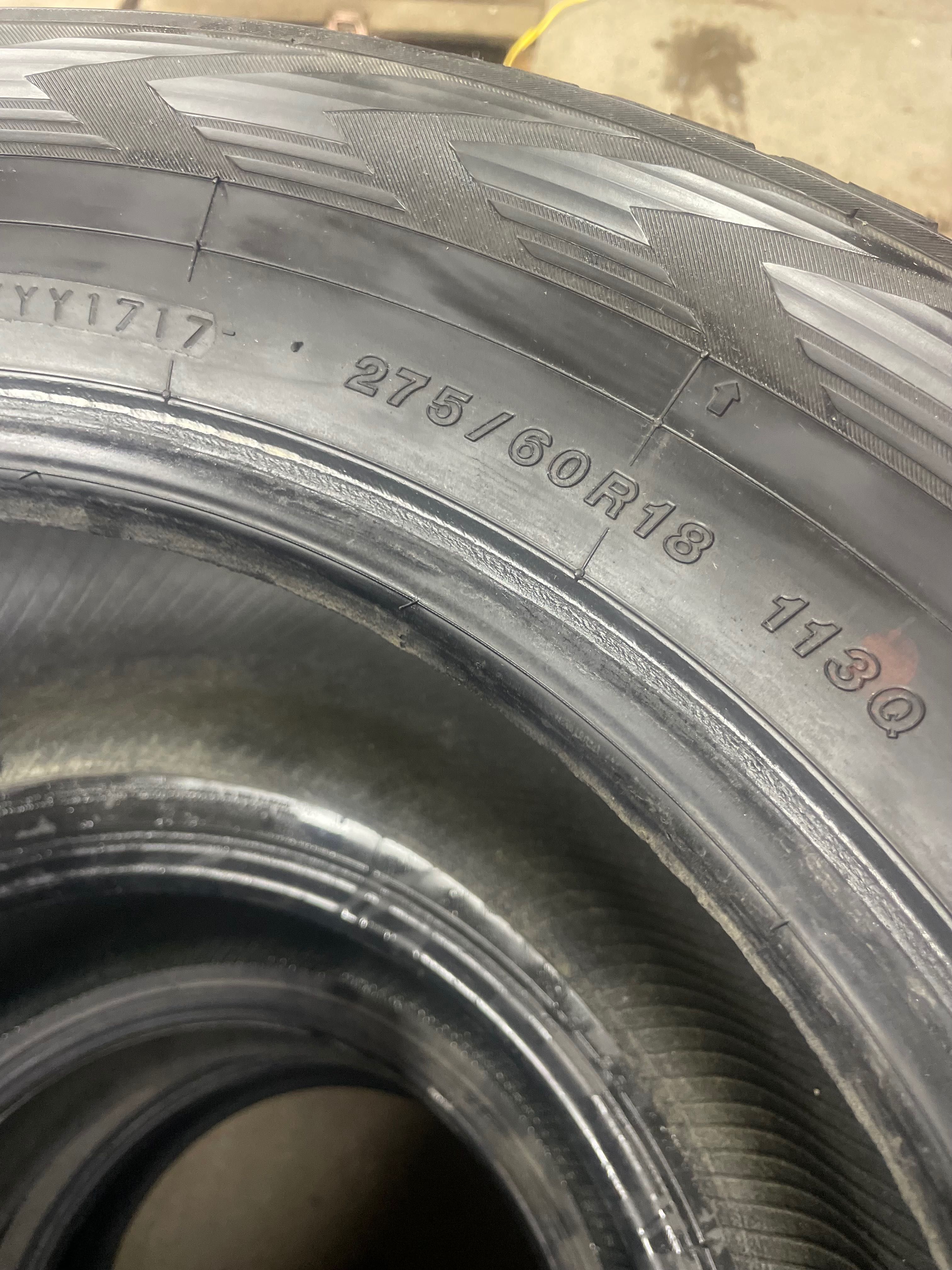 Продам зимние шины 275/60/18