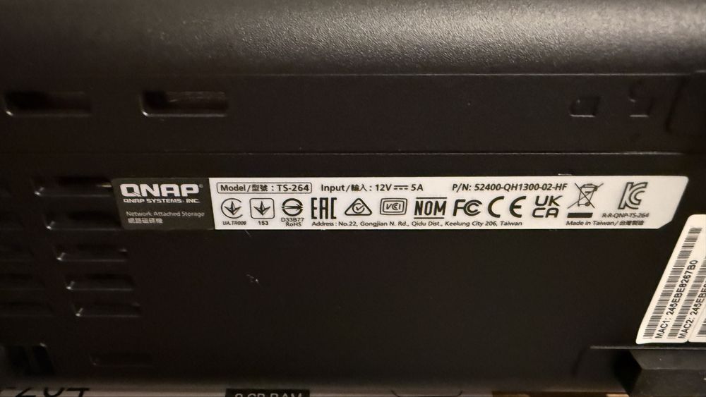 NAS Qnap TS-264 2Bay 8GB DDR4 1 port 2.5G USB 3.2 gen2