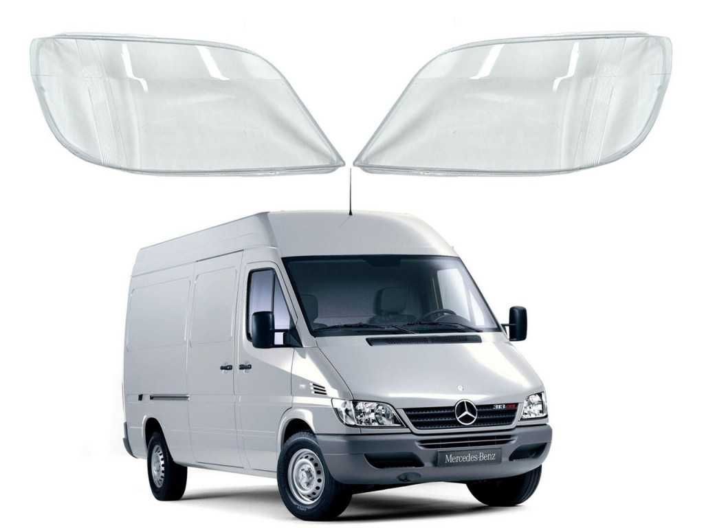Комплект стъкла за фарове на Mercedes Sprinter W903 Facelift W906 Face