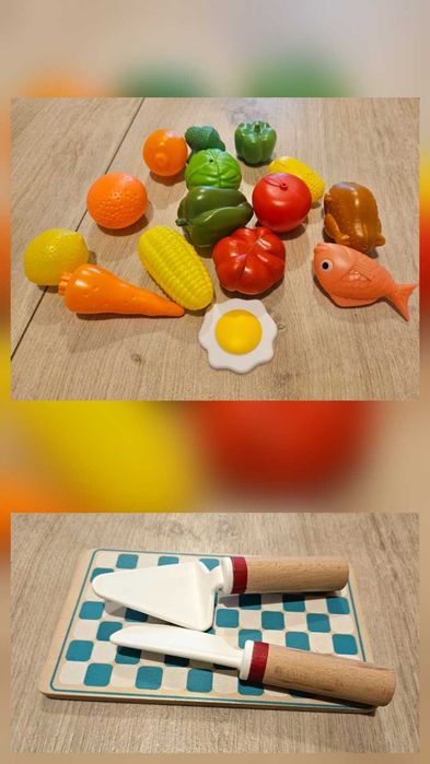 Детска кухня от дърво + много уреди и аксесоари