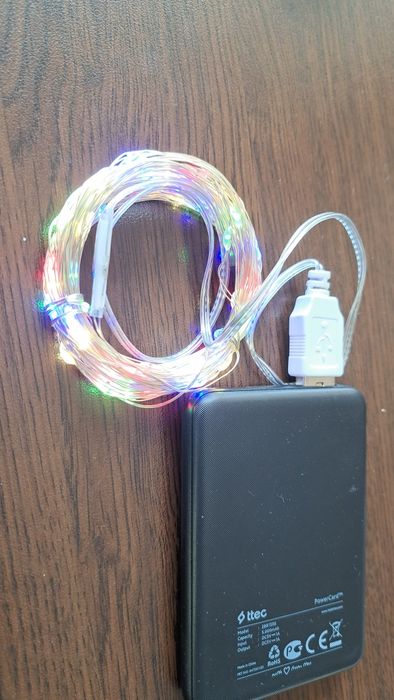 Украса, LED лампички с USB захранване - 5м, 10м и 20м