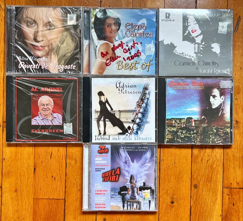 CD jazz, folk&pop RO: Aievea, J. Raducanu, Anghel, R. Carstea, Manole